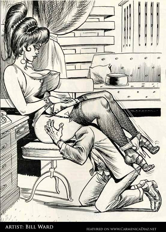 Bill ward spanking women art