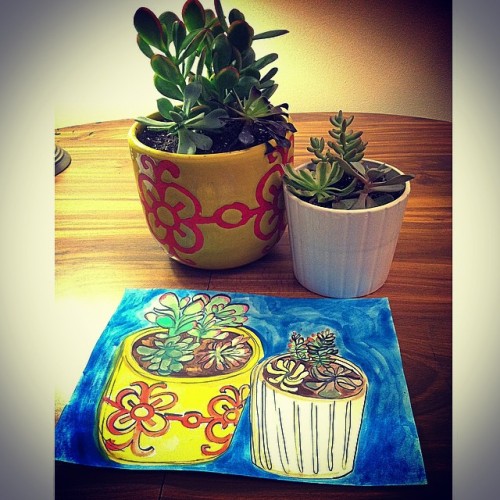 Still life with SucculentsYOU WANT THIS AMAZINGLY LIFE LIKE MASTERPIECE? https://www.etsy.com/list