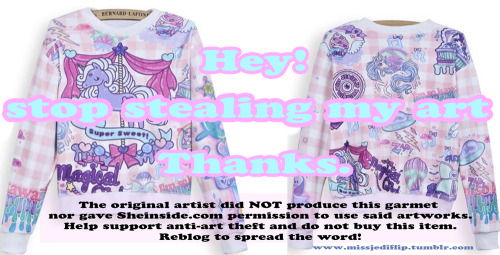 missjediflip:  So it’s just recently come to my attention that everybody’s current favorite, Sheinside, has stolen quite a number of my original images and has felt so inclined to poorly toss them into a hodge-podge mess of what I’d like to call
