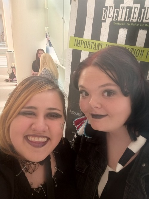 WE FINALLY AT BEETLEJUICE HERE IN ECCLES THEATER AND AHHHHHHHHH