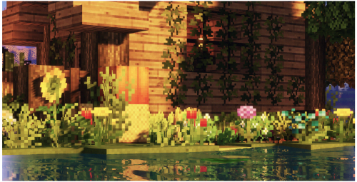 beetrootstew:my lil overgrown fishing hut on the @bittercraftmc server  