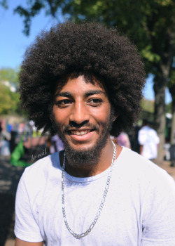 Terrance aka Z3RO THE COMET, producer, lyricist and designer, at the AFROPUNK Festival in Brooklyn.