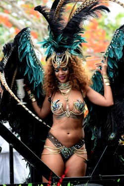arielcalypso:    Rihanna at “Crop Over” in Barbados. (3rd August 2015)    