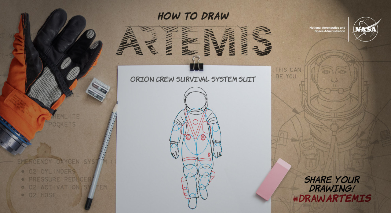 nasaorion:
“ Do illustrations suit you? Then enjoy NASA at Home fun while learning to draw Orion’s Space Suit that will keep Astronauts safe during Artemis missions to the Moon! Visit https://go.nasa.gov/2SRacx2 for instructions and be sure to share...