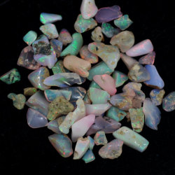 crystallinedaydream:  rough welo opal, Ethiopia on etsy 