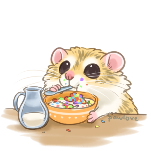 pawlovearts:80/100 doops. Breakfast.