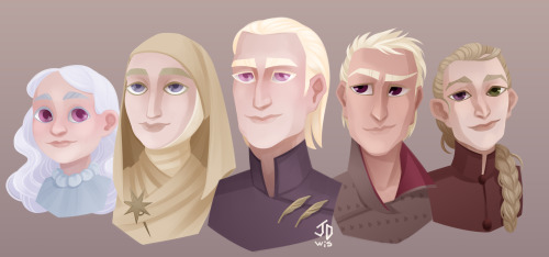  All portraits of the children of King Jaehaerys and Queen Alysanne are ready)