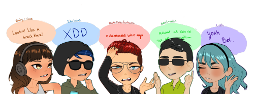 new banners. with my squad #banner#new banner#my art#my squad#squad#chibi#chibi sqaud