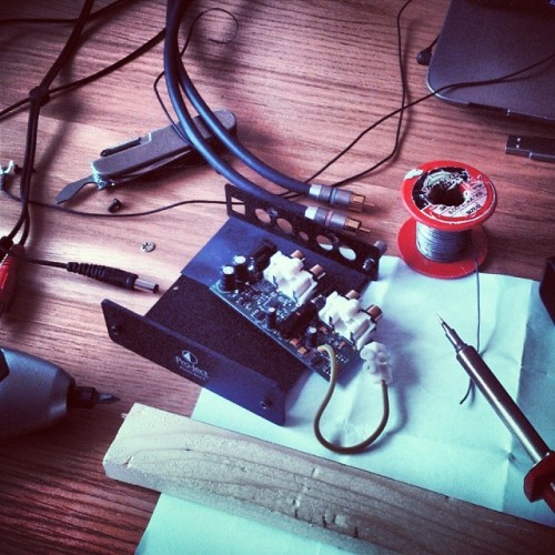 rumoursfromgroundcontrol:  Just spent two hours troubleshooting a Pro-Ject pre-amp bought off some idiot on eBay who forgot to mention it was faulty…! One channel had a ridiculous buzzy hum so opened it up and bridged a few bits with solder and it seems