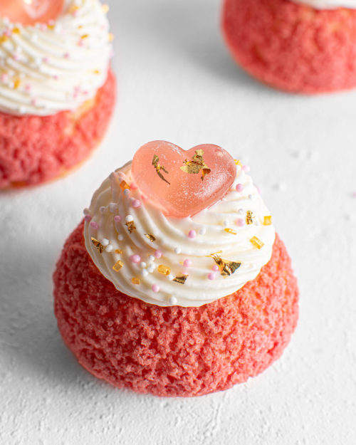 sweetoothgirl:    Lychee Jelly Cream Puffs