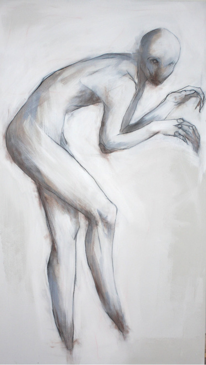 Bael aka Michael James Bell (UK) - Cept, 2011  Acrylics, Charcoal on Canvas