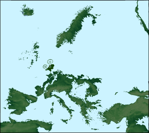 mapsontheweb:If sea levels rose a couple hundred meters in Europe.