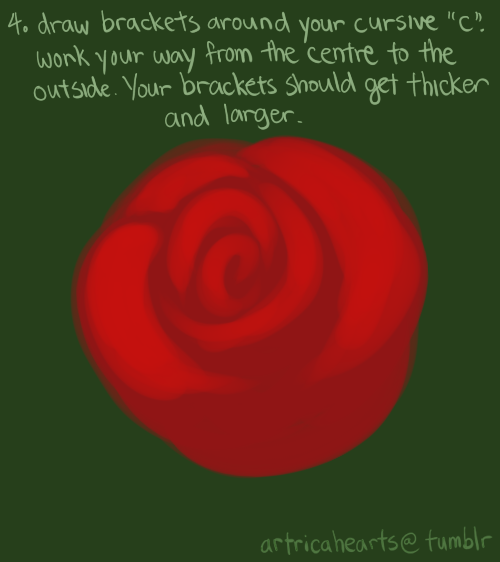 artricahearts:    Sorry for the lack of decent updates! Here’s a quick tutorial I whipped up from a thing I’ve been working on. Painting roses simplified! (They’re actually a breeze to draw)  