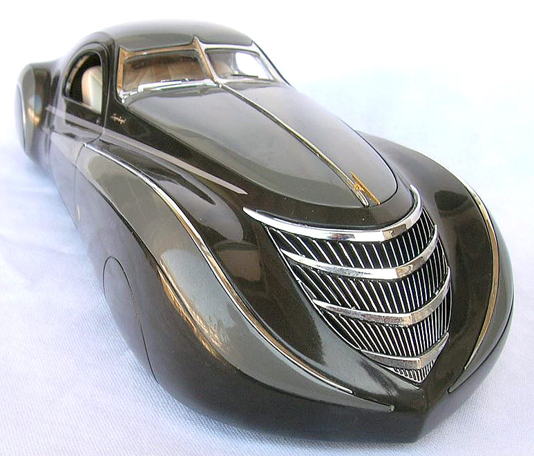 carsthatnevermadeitetc: Duesenberg Coupé Simone Midnight Ghost, 1939. Supposed to