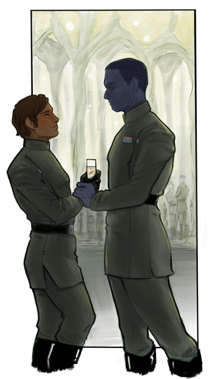 wildspacelatte: kybercrystalhealing: they’re at a party somewhere, i don’t know—the lieutenant comma