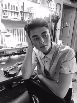 temptinglygrey:greysonchance:i call this sad boy in a violin shop