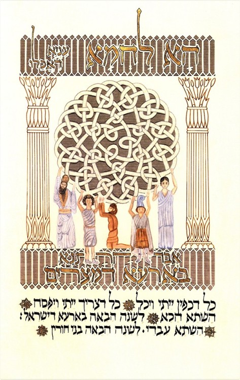 uwmspeccoll: Pesach Greetings! This holiday we present a 2000 facsimile of The Moss Haggadah publish
