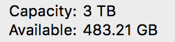 pan-pizza:  Oh no, I only have 400 gigs left in this 3 Terrabite Hardrive I filled