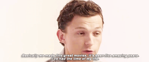 captainpoe:Tom Holland on the future of Spider-Man.