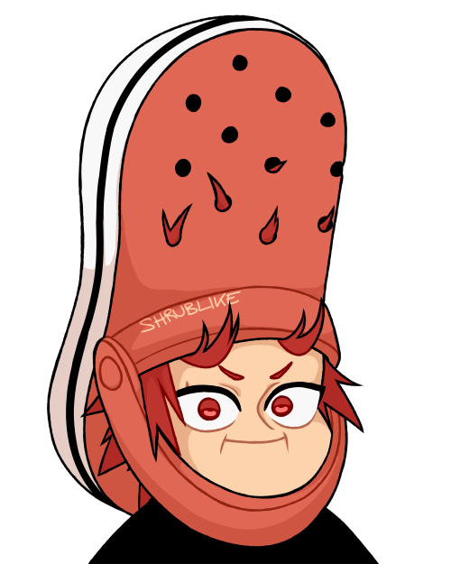 sometimes in life you just gotta drop everything you were doing to draw Eijiro with a massive croc o