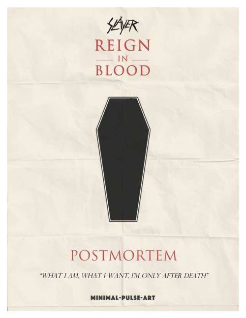 SLAYER - ‘REIGN IN BLOOD’ (1986) - Concept Posters 