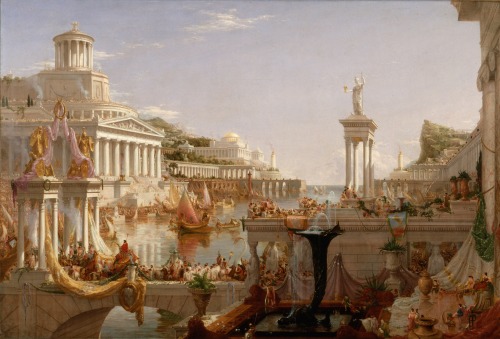 lacma:  This is the final weekend to see Thomas Cole’s   masterpiece, The Course of Empire (1834–36) at LACMA.   The five large-scale paintings—a visual feast and meditation about civilization and the potential challenges facing the young country—are