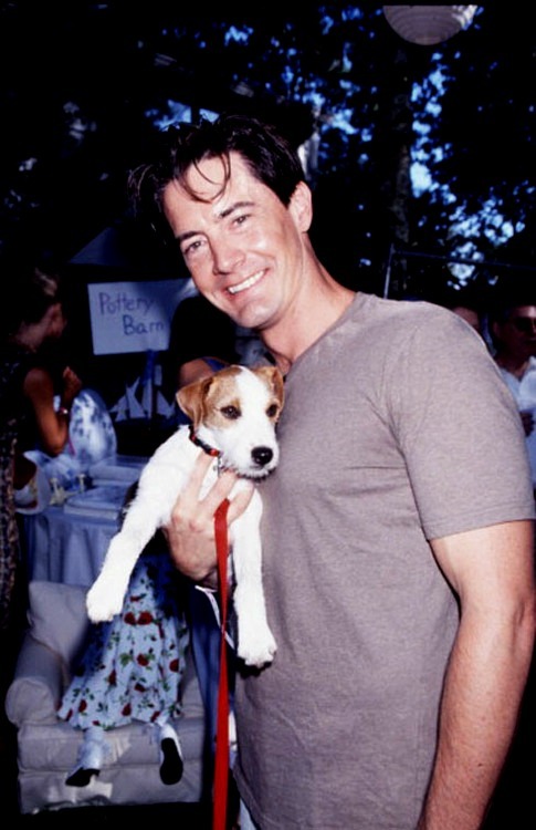 renmorris:i have a folder that’s just pictures of kyle maclachlan with dogs