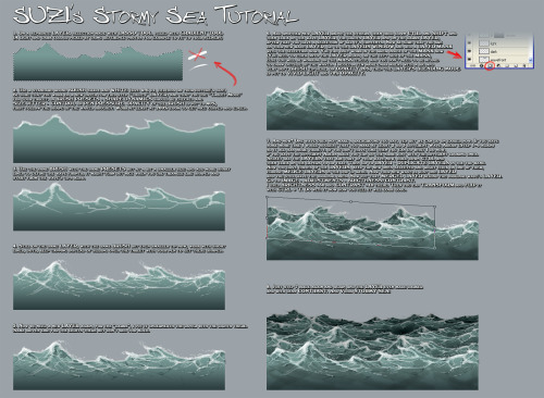 anatoref:  How to Draw a WaveRow 1 & 2Row 3: Left (by Diana Huang), RightRow 4Row 5Row 6 