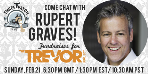 BIG ANNOUNCEMENT! Does lockdown have you climbing the walls? Chat the stress away with Rupert Graves