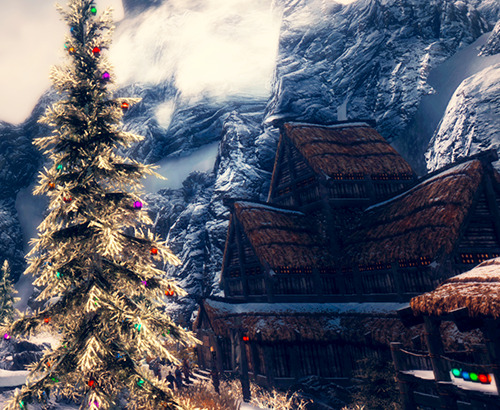 lyriumnug:Christmas in Dawnstar.