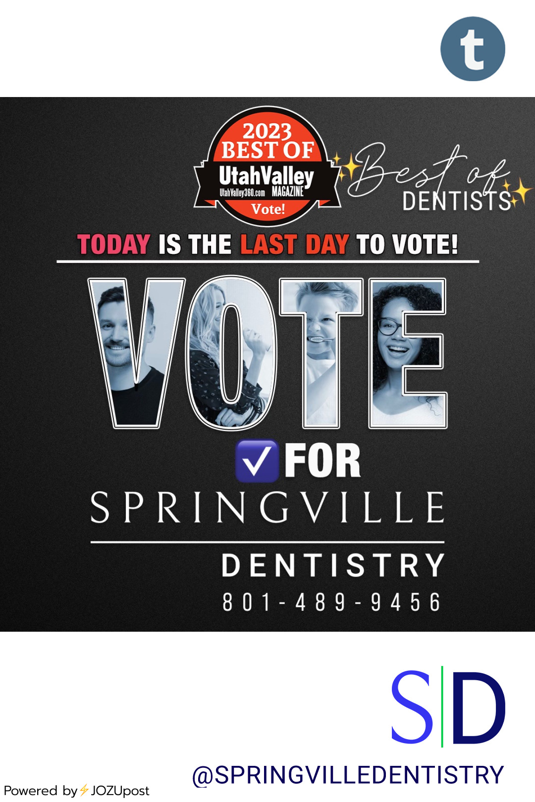 Why should you vote for Springville Dentistry?
Expertise: Springville Dentistry specializes in a wide array of dental services, including wisdom tooth removal, implants, crowns, veneers, bridges, composite “white” fillings, bonding, and general...