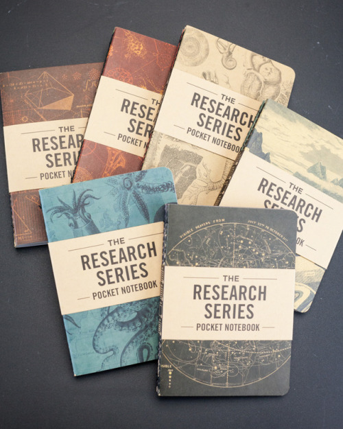 cognitive-surplus:The Research Series: Pocket Notebook packs of 4 for field notes. https://cognitive