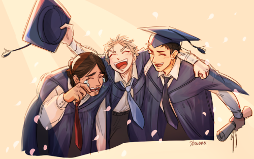 tsuumei: graduating feels :,)