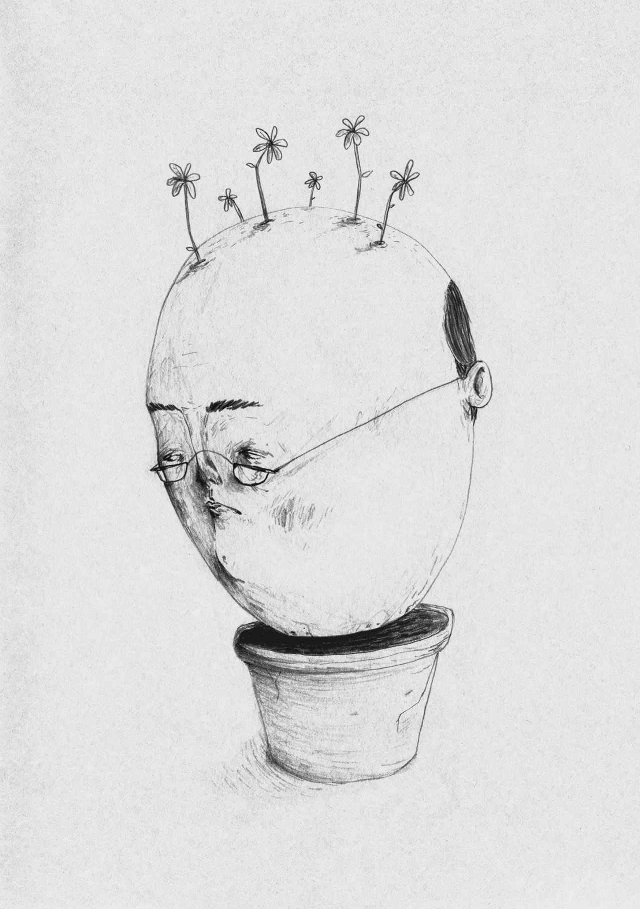eatsleepdraw:  Flower Bed Head by Daniel Jamie WilliamsClick for my illustration