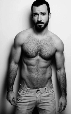 hairy-chests:  http://hairy-chests.tumblr.com      Submit MoDeL G      Cock - Gif