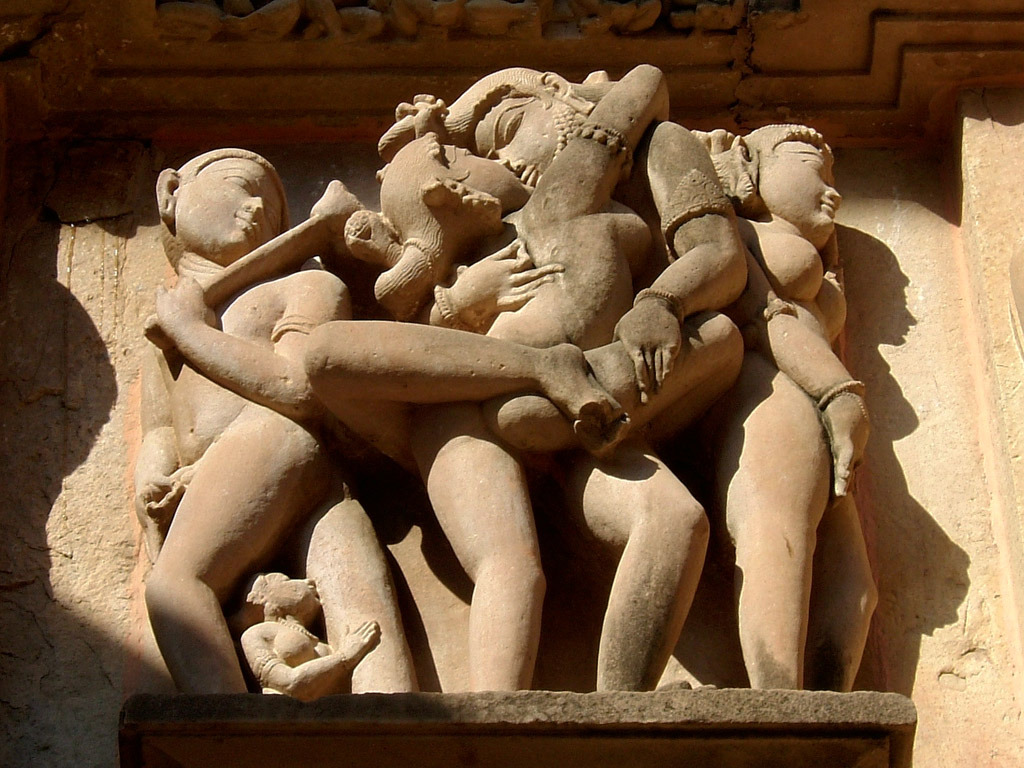 sacreddeviant:  Khajuraho Temple   You can tell what their ancestors were doing a