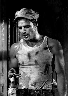 owlberta:  tylerlhoechlins:  Marlon Brando as Stanley Kowalski in A Streetcar Named Desire (1951)  Jesus he was a sexy fucker 