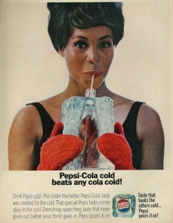 the60sbazaar:  1967 Pepsi Cola advert 