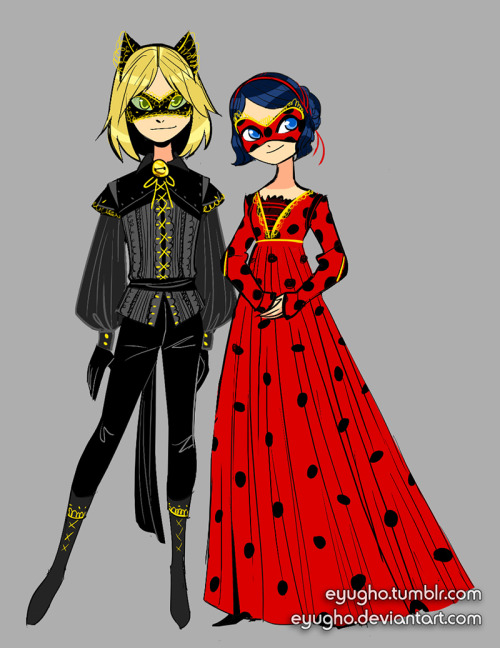 eyugho:RENAISSANCE CHAT NOIR & LADYBUG!!!