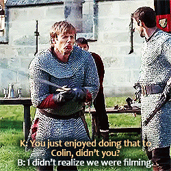 drunkgwaine:Merlin Cast Commentary // 3.01 The Tears of Uther Pendragon-In which Bradley talks about
