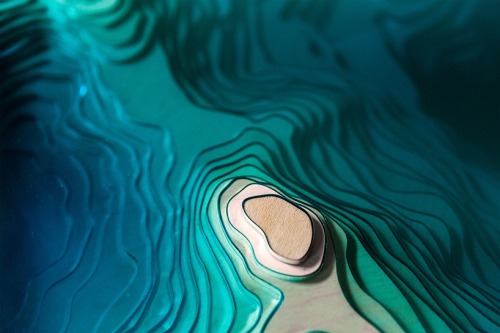 archi-diary:duffy london “ocean-inspired pieces” the ‘abyss horizon’ table.