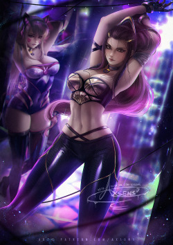 axsens: K/DA Brigitte ♥Unсеnsored 5K jpgs+video process+steps+etc etc available through my patreon 