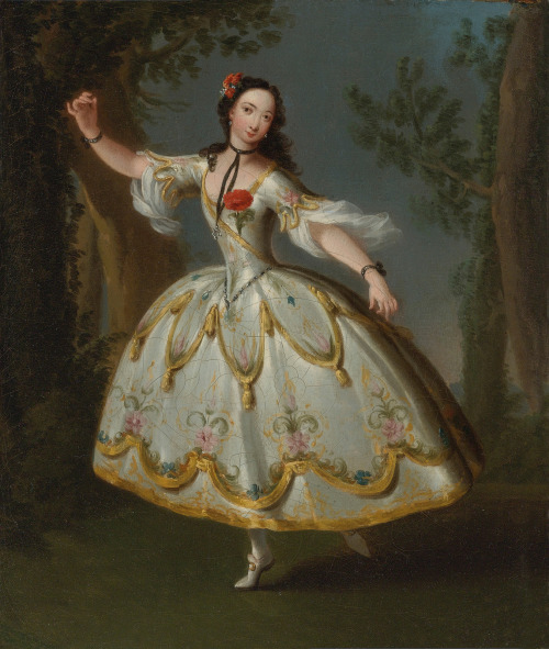 Portrait of the dancer Eva Marie Veigel, later Mrs. David Garrick by Edward Haytley (fl.  1746-1761)