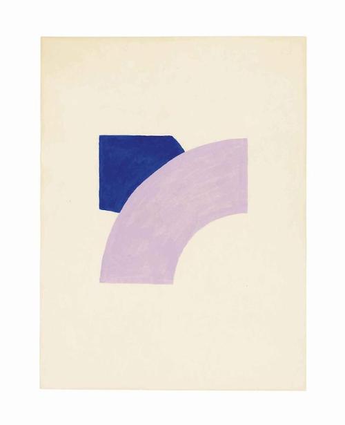 arthuntblog: Richard Tuttle [USA] (b 1941) ~ ‘Painting with Purple &amp; Blue’, 1969