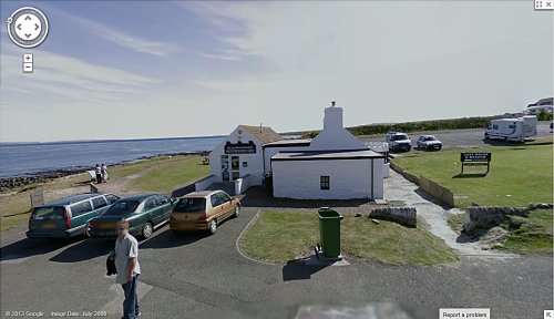 streetview-snapshots: Last house &amp; museum, John O’Groats - the traditional top-right-c