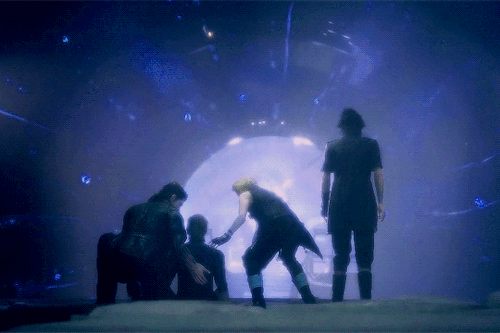 Prompto, Gladio, Ignis.I Leave It To You.Walk Tall, My Friends.FINAL FANTASY XV (2016)