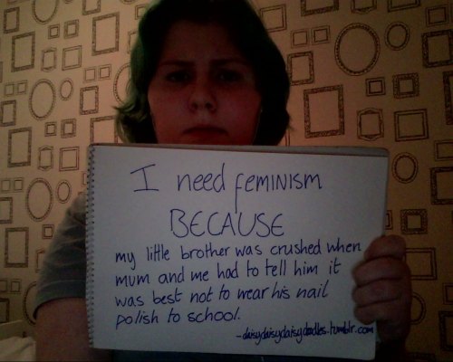 whoneedsfeminism: “I need feminism because my little brother was crushed when mum and me had t