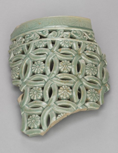 cma-korean-art: Fragment of Garden Stool with Openwork Design, 1200s, Cleveland Museum of Art: Korea