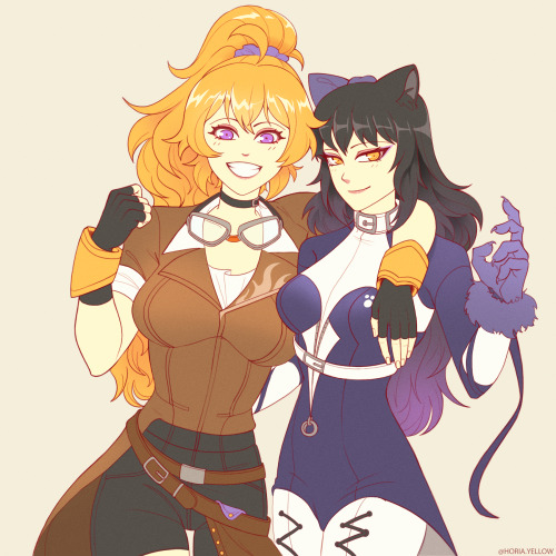 yellownicky: Blake and Yang - RWBY Ice Queendom outfits!I’m so excited for this new Anime project!!!