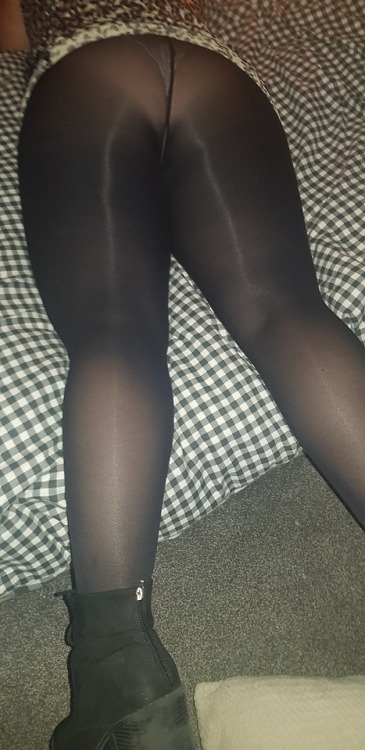 lickmywife69: Love my wife in tights and ankle boots